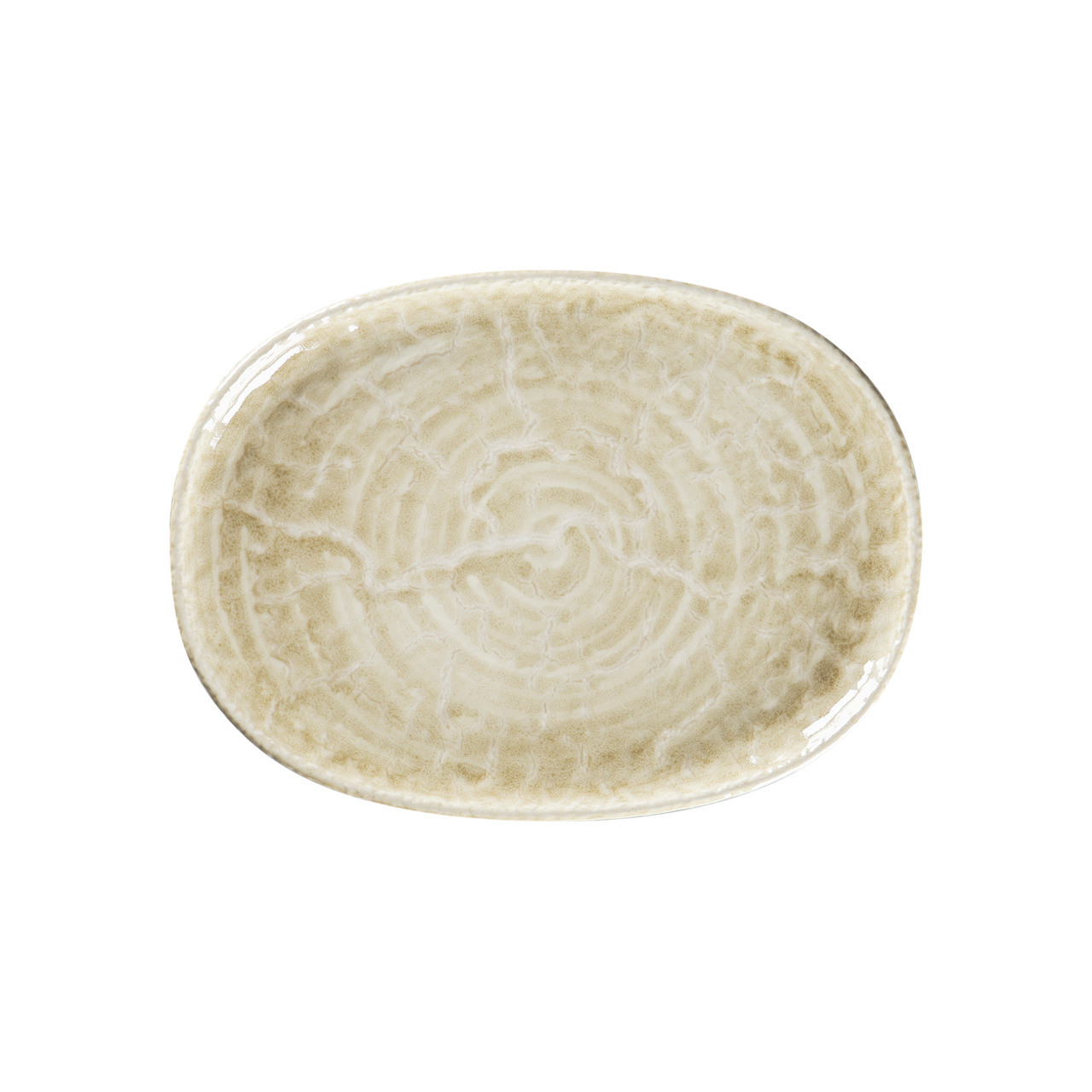 Krush, Coupplatte oval 280 x 205 mm Vanilla beige